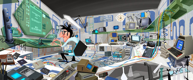 Illustration for article titled Cheese Spiders take the Statue of Liberty in Cloudy 2 concept art